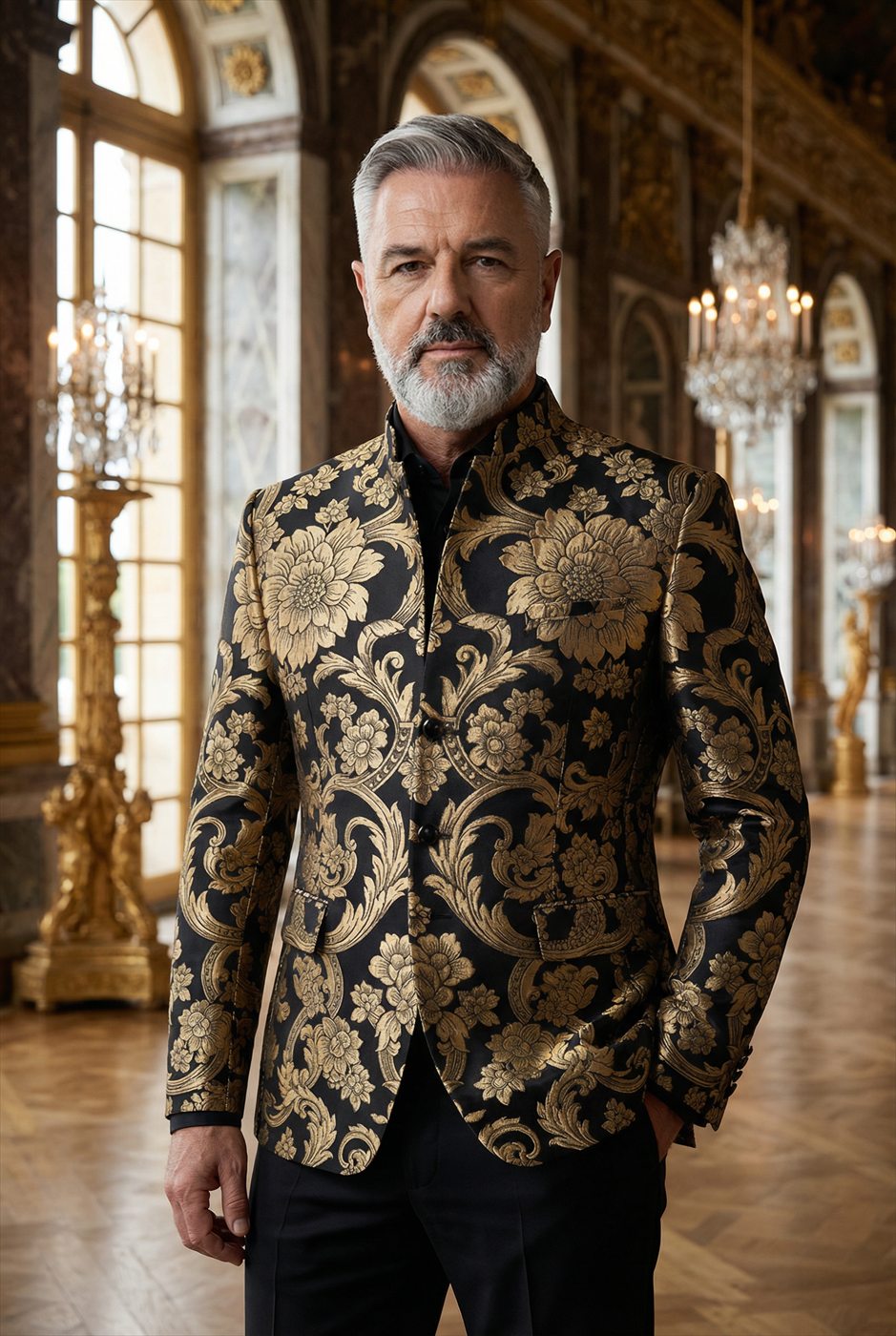 Chaqueta de hombre sobre modelo