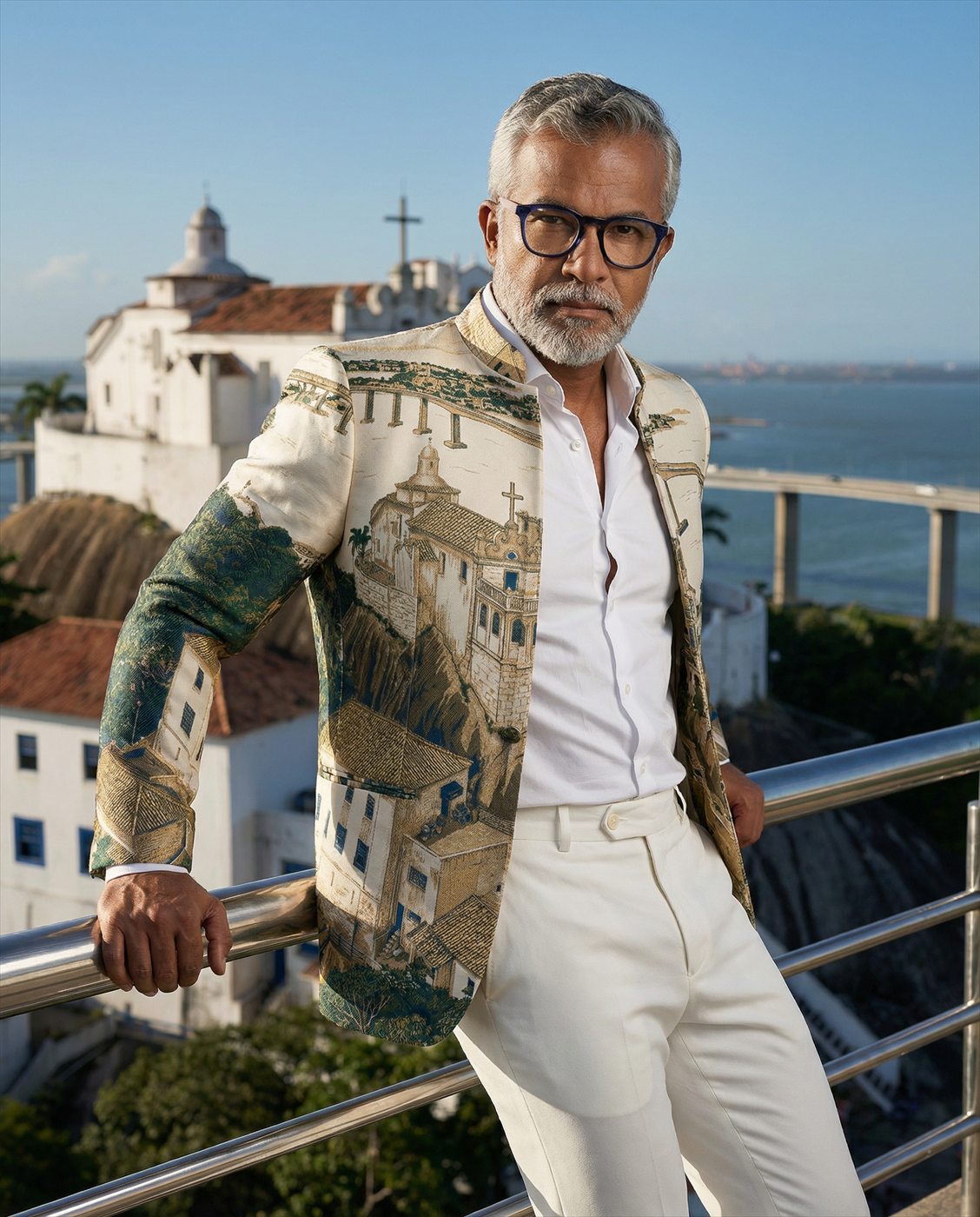 Chaqueta de hombre sobre modelo