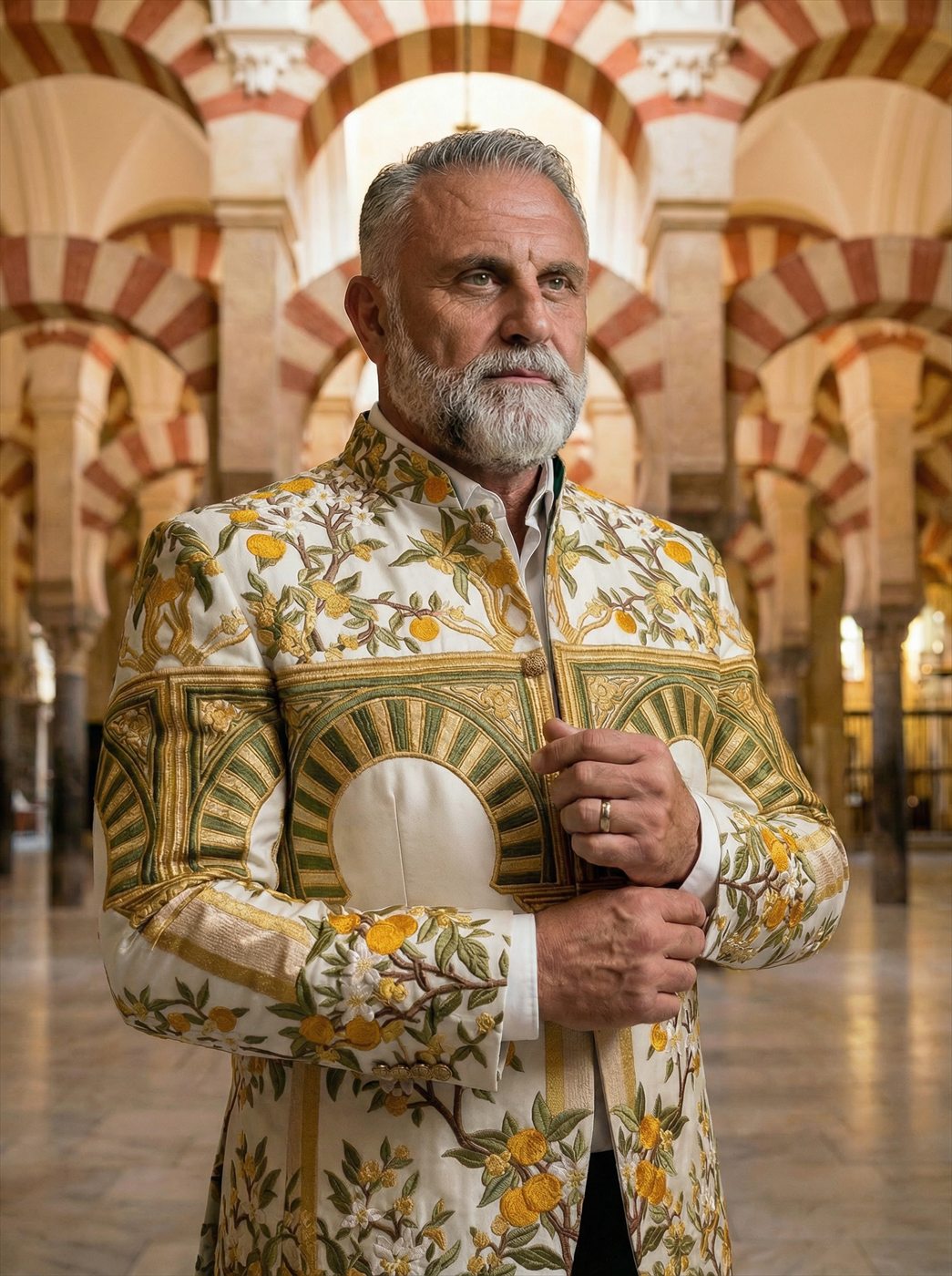 Chaqueta de hombre sobre modelo
