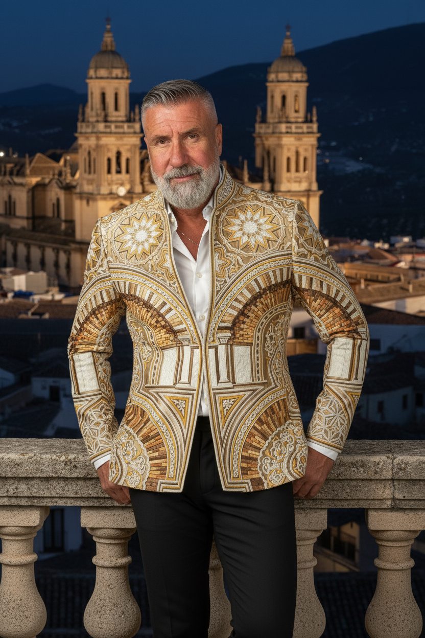 Chaqueta de hombre sobre modelo
