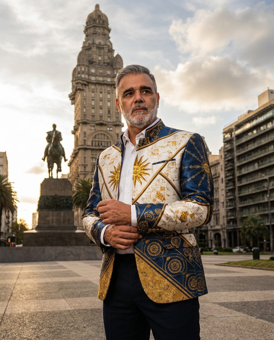 Chaqueta de hombre sobre modelo