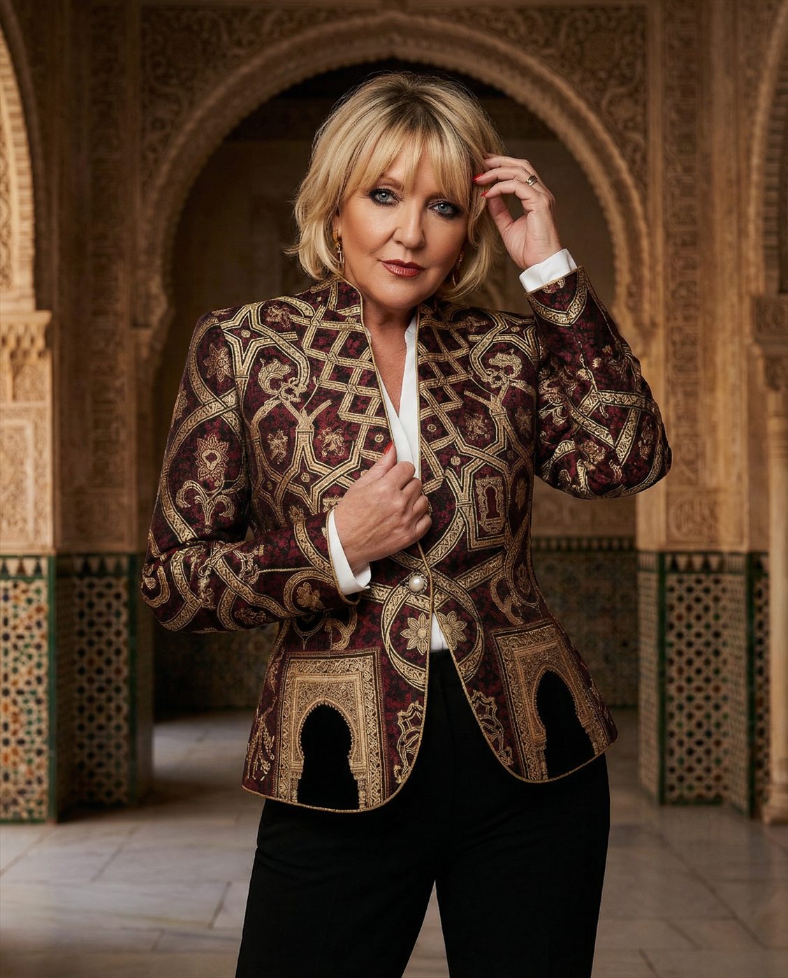 Chaqueta de mujer Alhambra sobre modelo